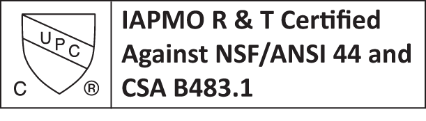 IAPMO R & T Certified Against NSF/ANSI 44